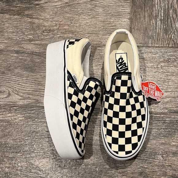 Vans Womens Classic Checkered slip on Stackform - Picture 6 of 7